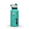 Quechua Drinkfles Met Sneldop En Strootje Gerecycled Aluminium 900 - 0,6 Liter