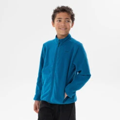 Quechua Fleece Jas Voor Wandelen Kinderen MH150 Blauw 7-15 Jaar -Aanbiedingen Sportief Leven Winkel fleece jas voor wandelen kinderen mh150 blauw 7 15 jaar 3
