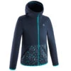 Quechua Fleece Jas Voor Wandelen MH500 Blauw Kinderen 7-15 Jaar