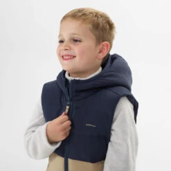 Quechua Gewatteerde Bodywarmer Voor Wandelen Beige En Blauw Kinderen 2-6 Jaar -Aanbiedingen Sportief Leven Winkel gewatteerde bodywarmer voor wandelen beige en blauw kinderen 2 6 jaar 4