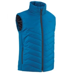 Quechua Gewatteerde Hybride Wandelbodywarmer Voor Kinderen Blauw 7-15 Jaar