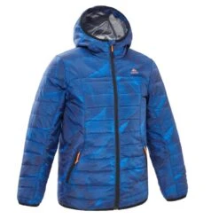 Quechua Gewatteerde Wandeljas Voor Kinderen MH500 Blauw