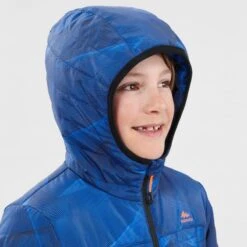 Quechua Gewatteerde Wandeljas Voor Kinderen MH500 Blauw -Aanbiedingen Sportief Leven Winkel gewatteerde wandeljas voor kinderen mh500 blauw 4