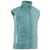 Quechua Hybride Gewatteerde Bodywarmer Voor Wandelen Pastelgroen Kinderen 7-15 Jaar