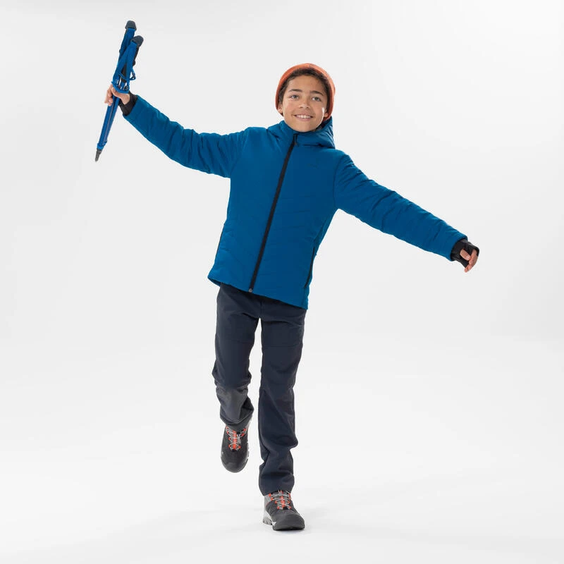 Quechua Hybride Gewatteerde Wandeljas Blauw Kinderen 7-15 Jaar 2 Quechua Hybride Gewatteerde Wandeljas Blauw Kinderen 7-15 Jaar - Afbeelding 2