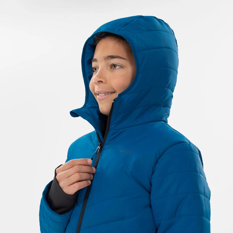 Quechua Hybride Gewatteerde Wandeljas Blauw Kinderen 7-15 Jaar 5 Quechua Hybride Gewatteerde Wandeljas Blauw Kinderen 7-15 Jaar - Afbeelding 5