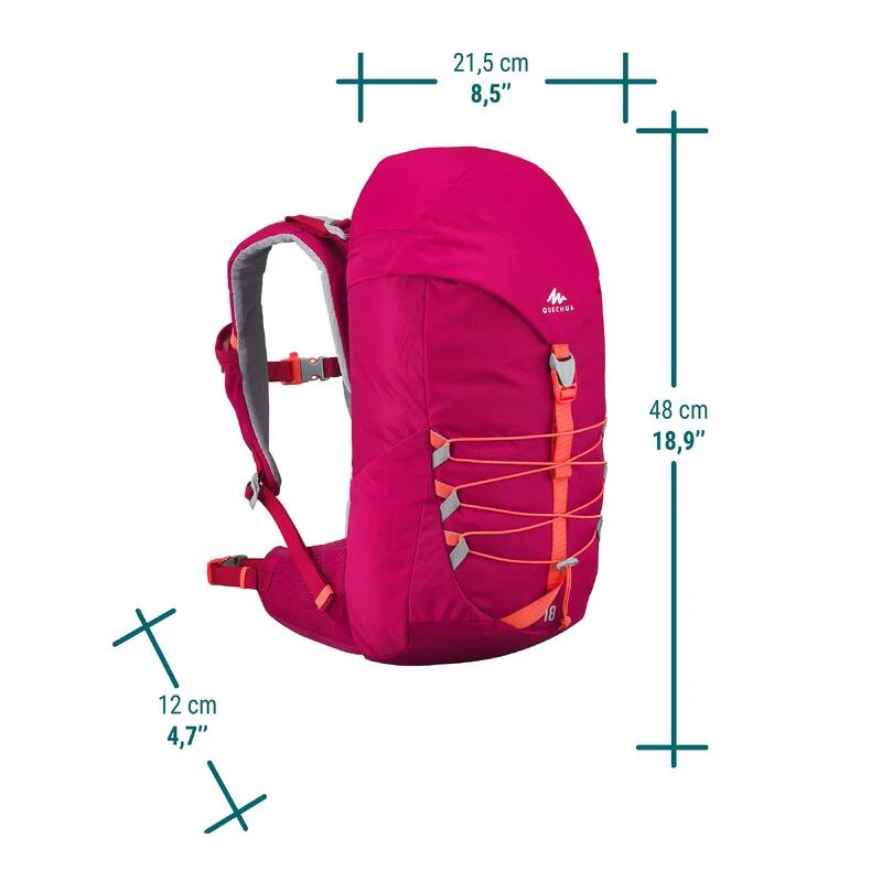 Quechua Kinderrugzak Voor Bergwandelen MH500 18 Liter 2 Quechua Kinderrugzak Voor Bergwandelen MH500 18 Liter - Afbeelding 2