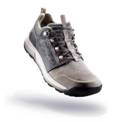 Quechua Leren Wandelschoenen Voor Dames NH500