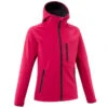 Quechua SOFTSHELL WANDELJAS VOOR KINDEREN VAN 7-15 JAAR MH550 FRAMBOOS