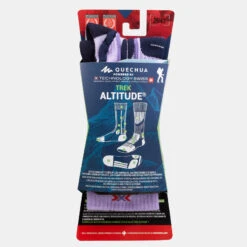 Quechua Sokken Trek Altitude Lila (1 Paar) -Aanbiedingen Sportief Leven Winkel sokken trek altitude lila 1 paar 4