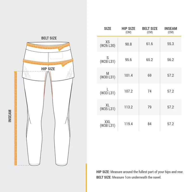 Quechua Ultralichte Tight Met Short Voor Fast Hiking Dames FH900 Blauw 3 Quechua Ultralichte Tight Met Short Voor Fast Hiking Dames FH900 Blauw - Afbeelding 3