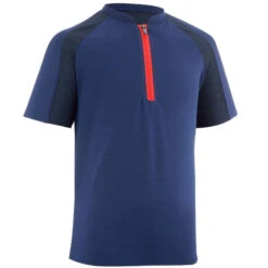 Quechua Wandel T-shirt MH550 Blauw Kinderen 7-15 Jaar