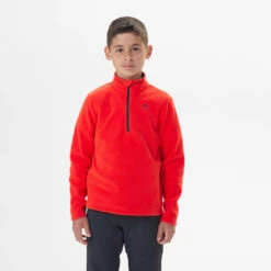 Quechua Wandelfleece MH100 Rood Kinderen 7-15 Jaar -Aanbiedingen Sportief Leven Winkel wandelfleece mh100 rood kinderen 7 15 jaar 2