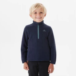Quechua Wandelfleece Voor Kinderen MH100 Marineblauw 2-6 Jaar -Aanbiedingen Sportief Leven Winkel wandelfleece voor kinderen mh100 marineblauw 2 6 jaar 2