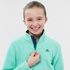 Quechua Wandelfleece Voor Kinderen MH100 Turquoise 7-15 Jaar -Aanbiedingen Sportief Leven Winkel wandelfleece voor kinderen mh100 turquoise 7 15 jaar 4