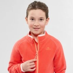 Quechua Wandelfleece Voor Kinderen MH150 Koraalrood 7-15 Jaar -Aanbiedingen Sportief Leven Winkel wandelfleece voor kinderen mh150 koraalrood 7 15 jaar 4
