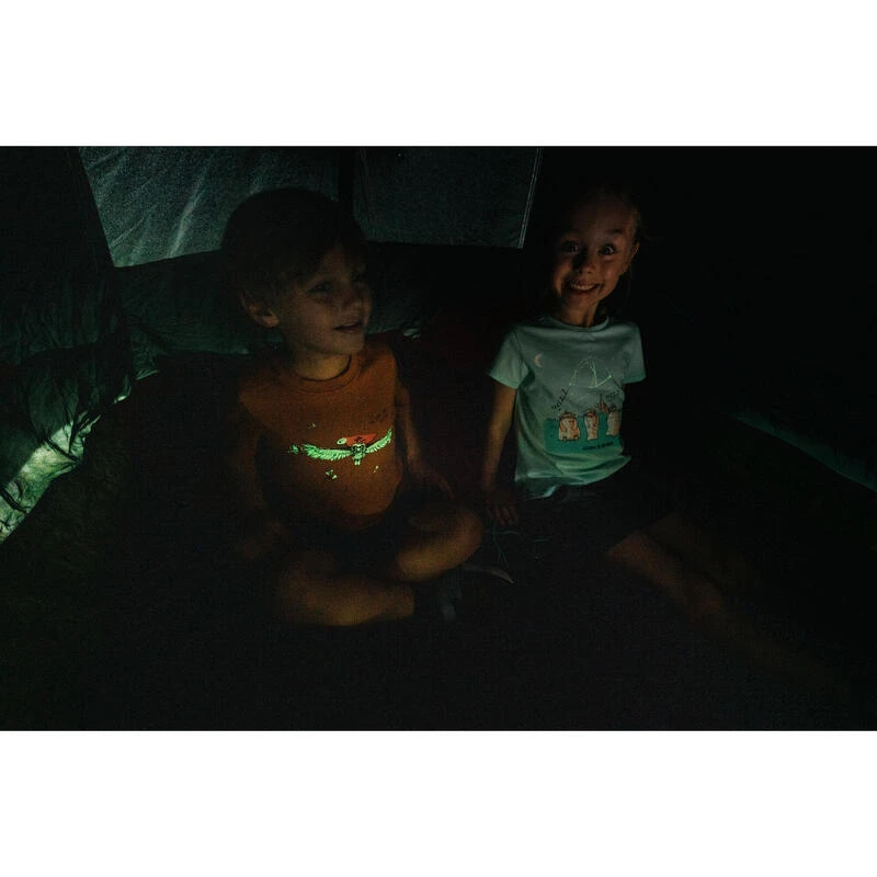 Quechua Wandelshirt Voor Kinderen MH100 Fluo Turquoise 2 Tot 6 Jaar 5 Quechua Wandelshirt Voor Kinderen MH100 Fluo Turquoise 2 Tot 6 Jaar - Afbeelding 5