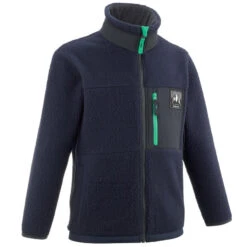 Quechua WARM FLEECE VEST VOOR WANDELEN KINDEREN MH500 MARINEBLAUW 7-15 JAAR