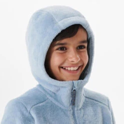 Quechua Warme Fleece Jas Voor Wandelen MH500 Grijsblauw Kinderen 7-15 Jaar -Aanbiedingen Sportief Leven Winkel warme fleece jas voor wandelen mh500 grijsblauw kinderen 7 15 jaar 4
