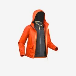 Quechua Waterdichte 3-in-1 Wandeljas SH100 WARM +1°C Kinderen 7-15 Jaar