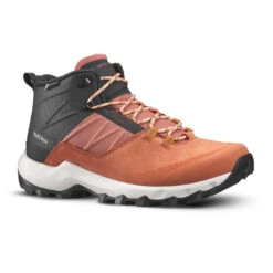 Quechua Waterdichte Bergwandelschoenen Voor Dames MH500 Mid Sepia