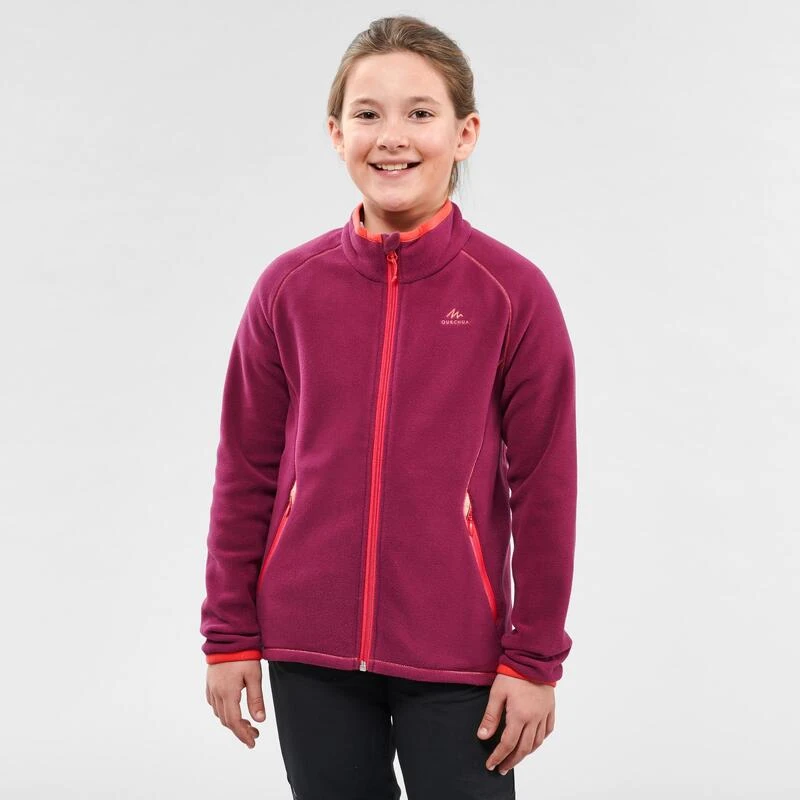 Aanbiedingen Sportief Leven Winkel -Aanbiedingen Sportief Leven Winkel fleece jas voor wandelen mh150 paars kinderen 7 15 jaar 1